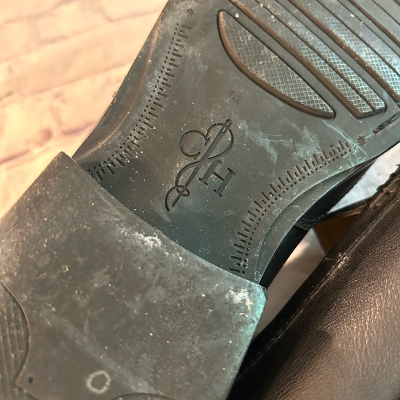 COLE HAAN MENS BLACK LEATHER SLIP ON LOAFERS SIZE 9.5M - Picture 8 of 12